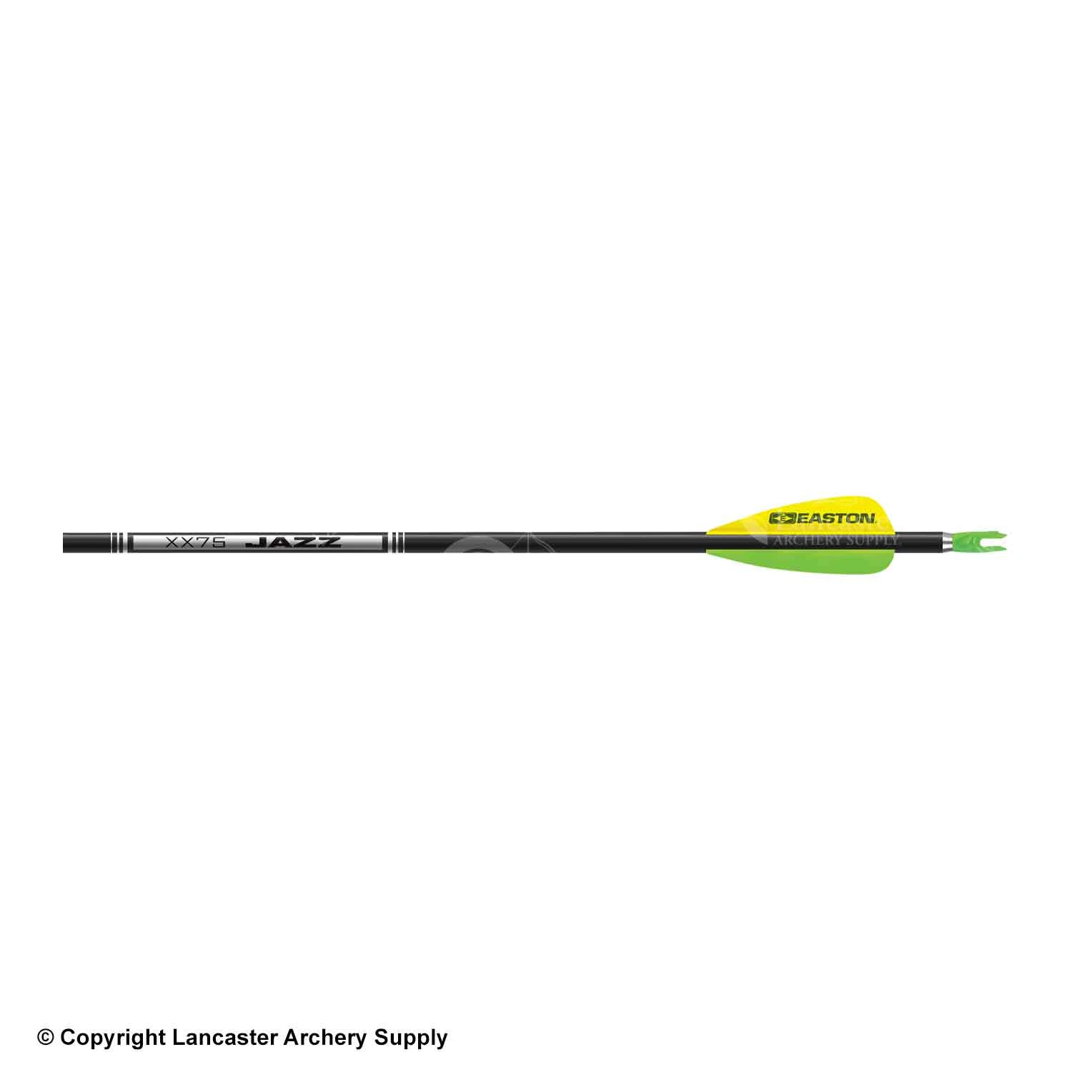 Easton Jazz Aluminum Arrow Shaft (Black - Fletched) 1 Easton Jazz Aluminum Arrow Shaft (Black - Fletched)