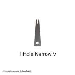 LAS Black Spring Steel Launcher Blade -Victory Shop 2870103 1holenarrowv